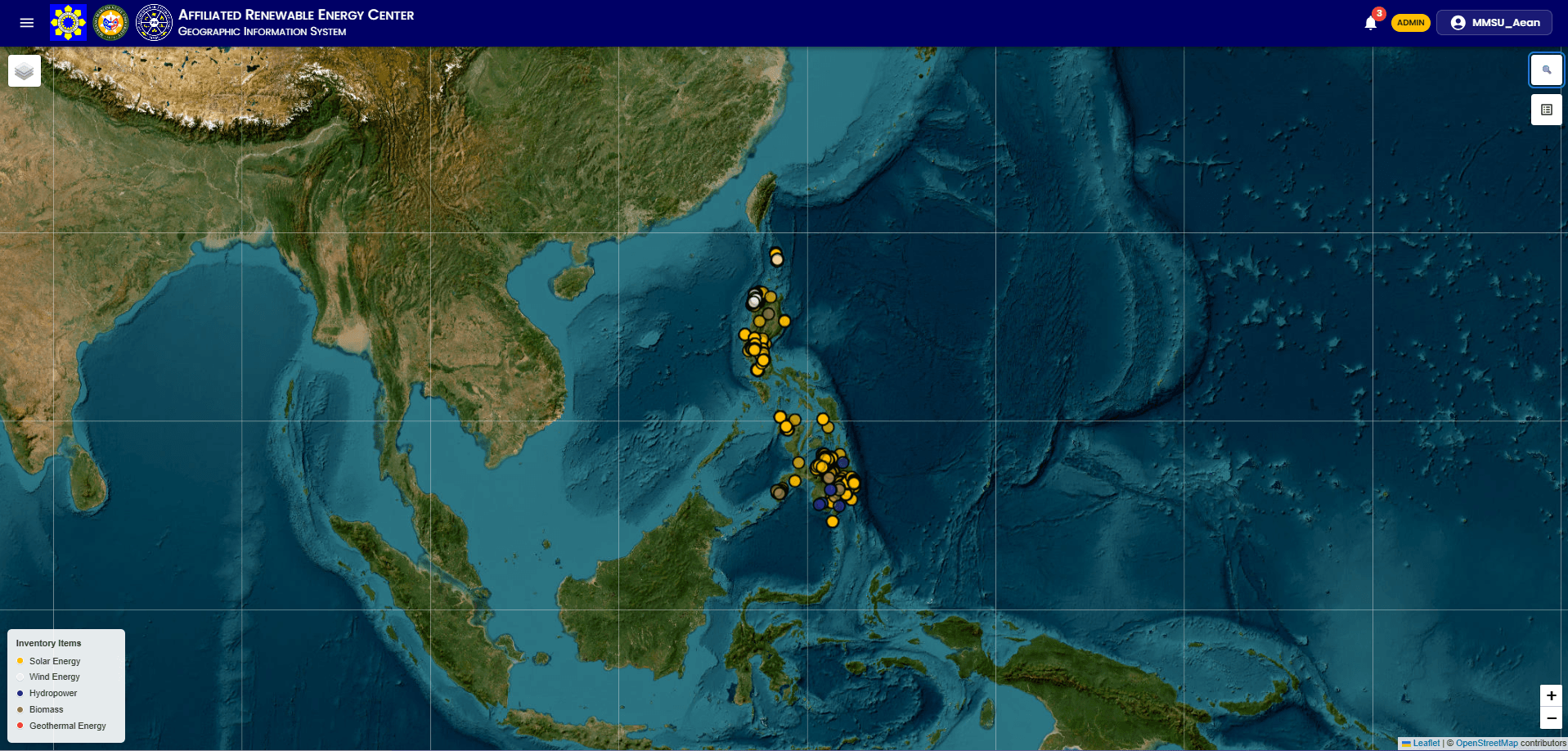 AREC GIS Platform — Renewable Energy / Government screenshot