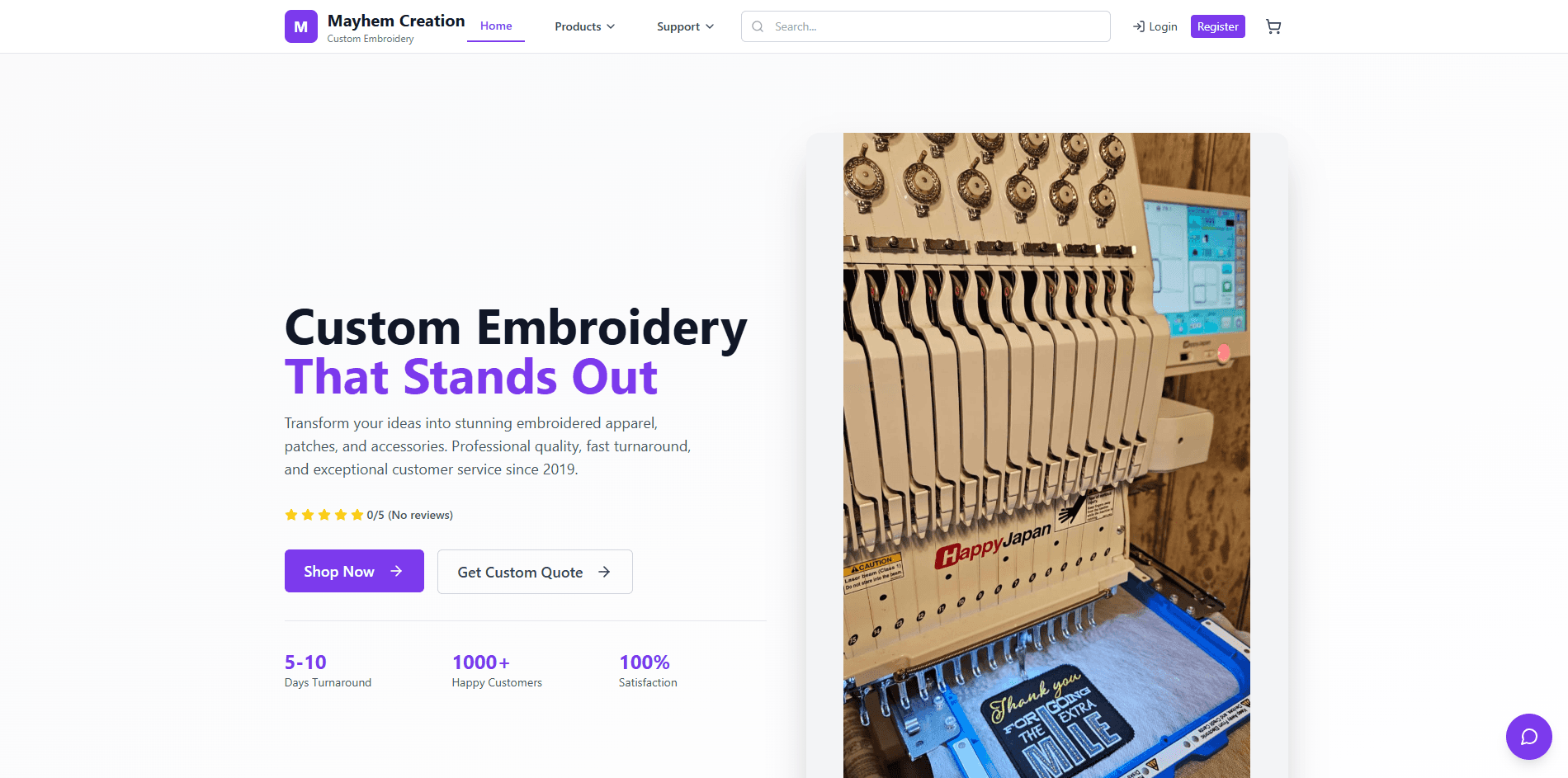 Mayhem Creations — E-Commerce Platform screenshot